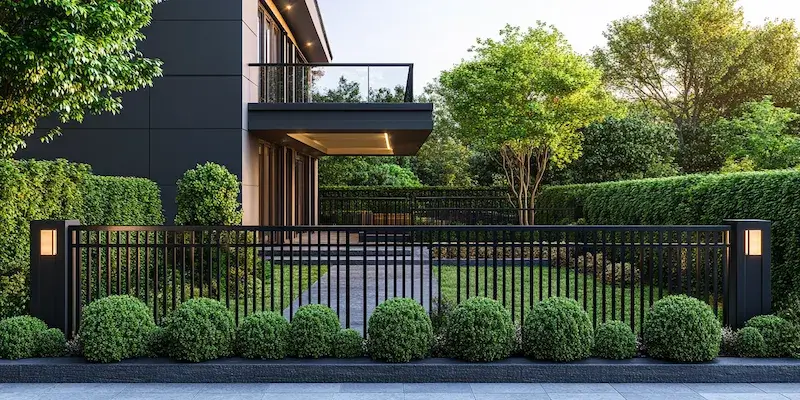 Metallzaun aus Polen mit Montage