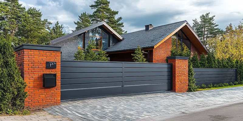 Polnische Metallzaune