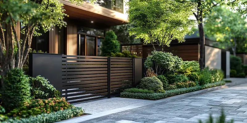 Zaun aus Polen mit Montage