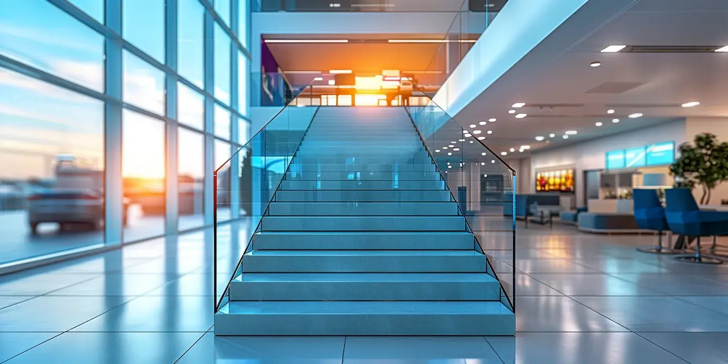 Balustrady szklane wewnętrzne Warszawa